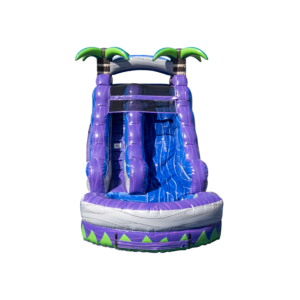 Purple Crush 15 Foot Water Slide with pool